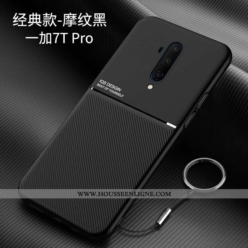 Coque Oneplus 7t Pro Ultra Légère Téléphone Portable Tout Compris Bleu Marin Personnalité Net Rouge 