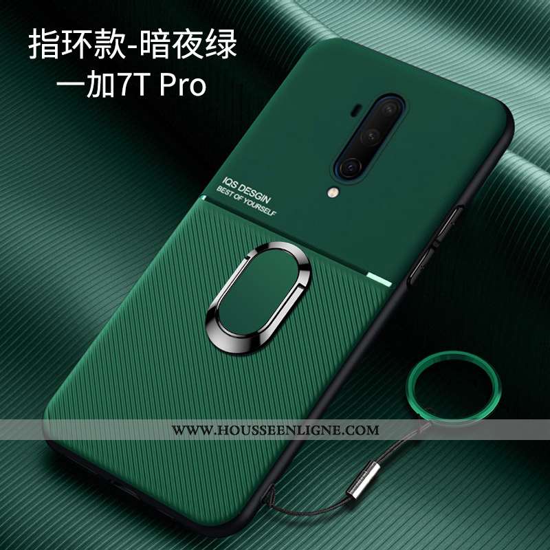 Coque Oneplus 7t Pro Ultra Légère Téléphone Portable Tout Compris Bleu Marin Personnalité Net Rouge 