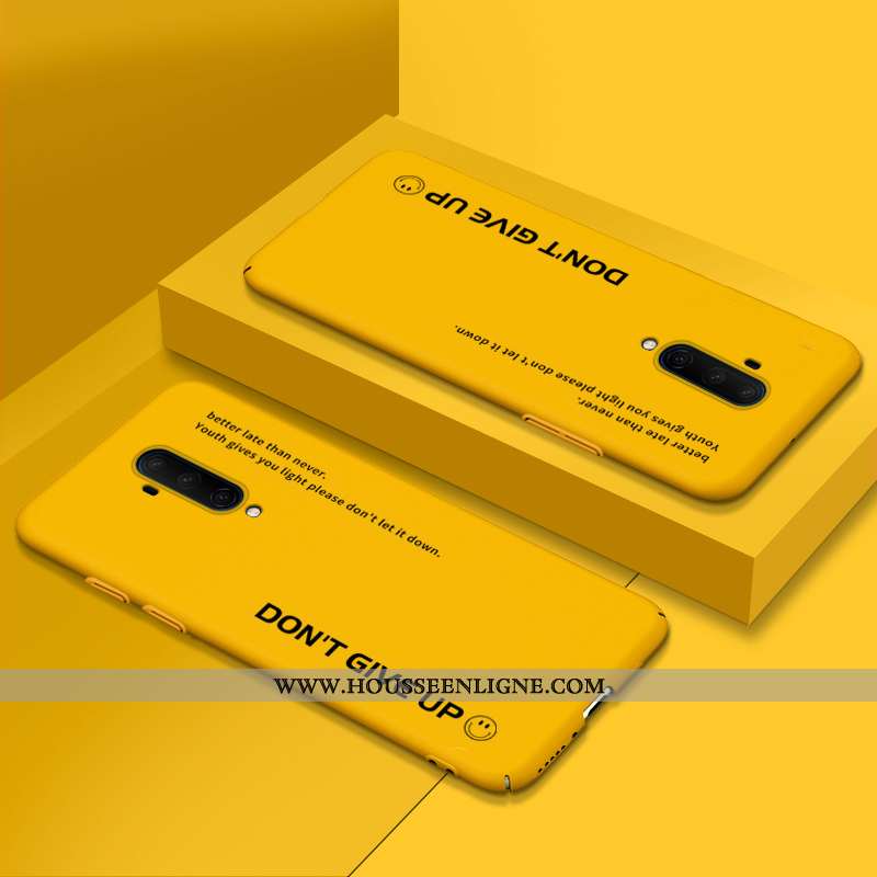 Coque Oneplus 7t Pro Ultra Tendance Étui Couleur Difficile Net Rouge Tout Compris Verte