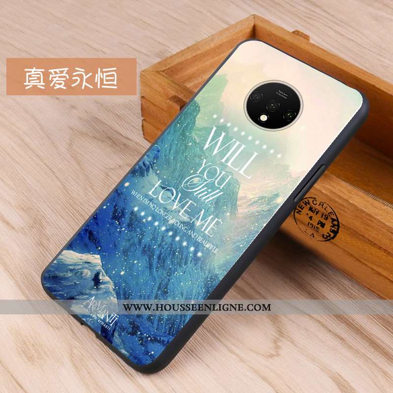 Coque Oneplus 7t Protection Délavé En Daim Tout Compris Silicone Téléphone Portable Rouge Fluide Dou