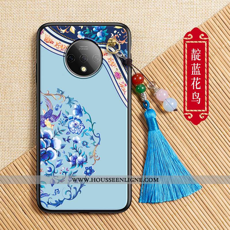 Coque Oneplus 7t Silicone Protection Étui Rose Tendance Tout Compris Simple
