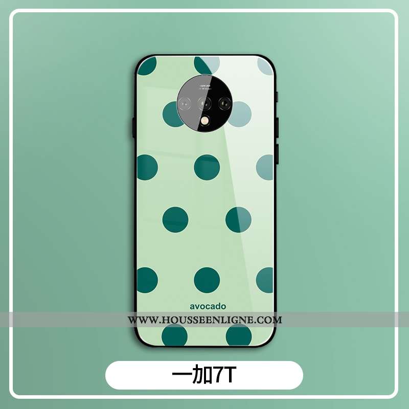 Coque Oneplus 7t Verre Silicone Protection Téléphone Portable Clair Frais Tout Compris Violet