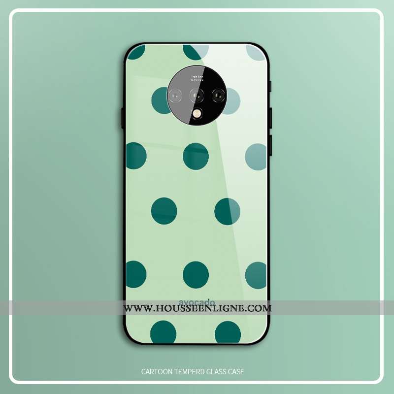 Coque Oneplus 7t Verre Silicone Protection Téléphone Portable Clair Frais Tout Compris Violet