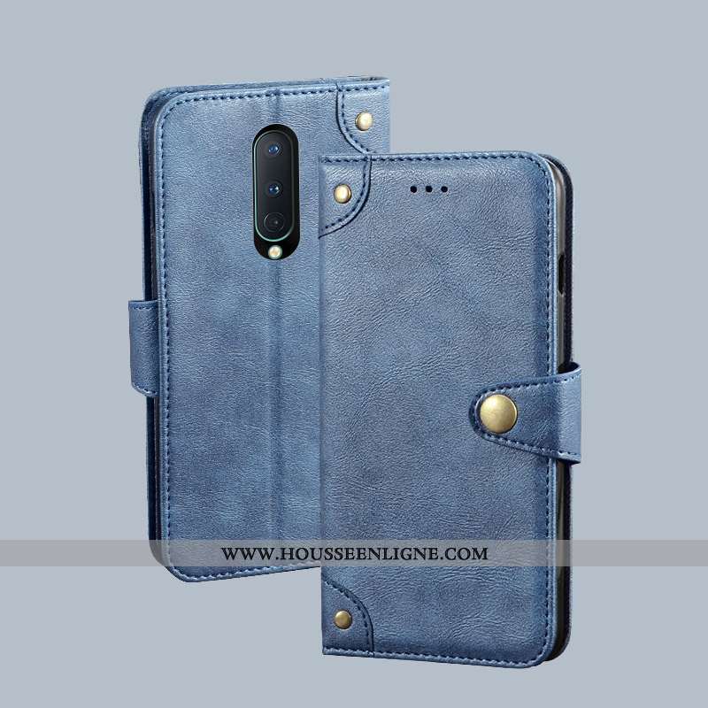 Coque Oneplus 8 Cuir Protection Tout Compris Portefeuille Nouveau Rouge