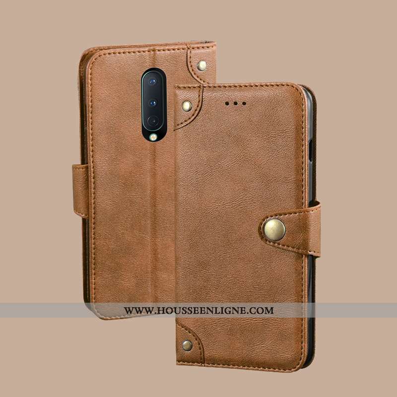 Coque Oneplus 8 Cuir Protection Tout Compris Portefeuille Nouveau Rouge