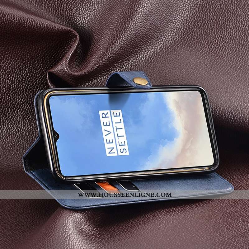 Coque Oneplus 8 Cuir Protection Tout Compris Portefeuille Nouveau Rouge