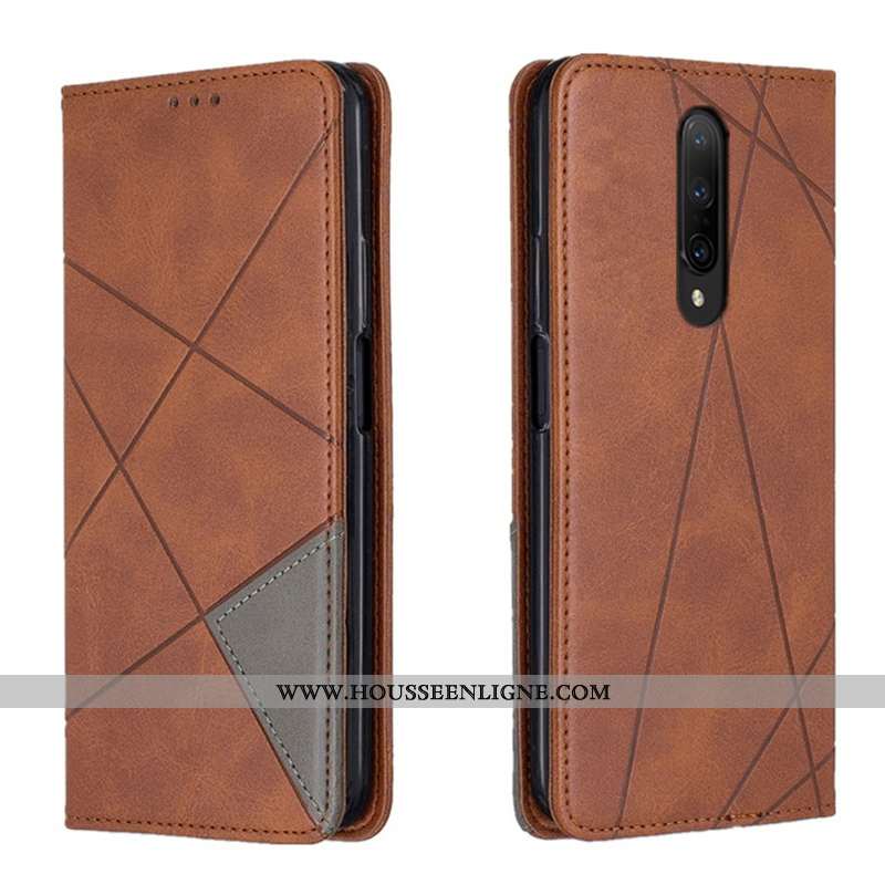 Coque Oneplus 8 Cuir Protection Tout Compris Rouge Étui Carte