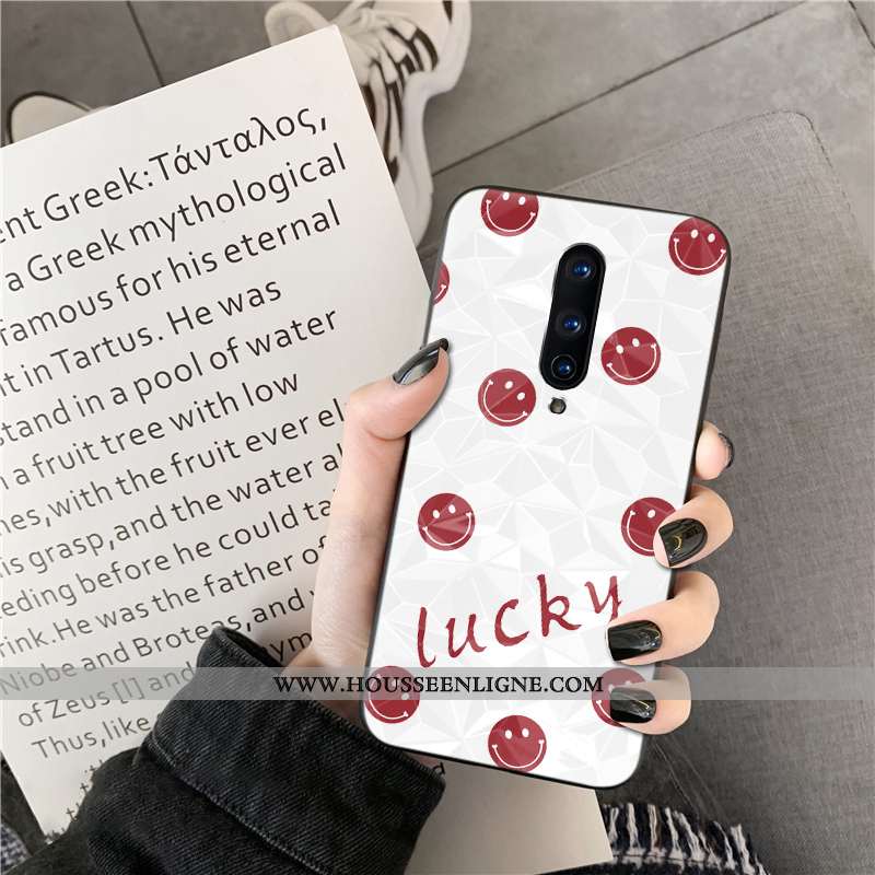 Coque Oneplus 8 Fraise Rose Téléphone Portable Net Rouge Losange