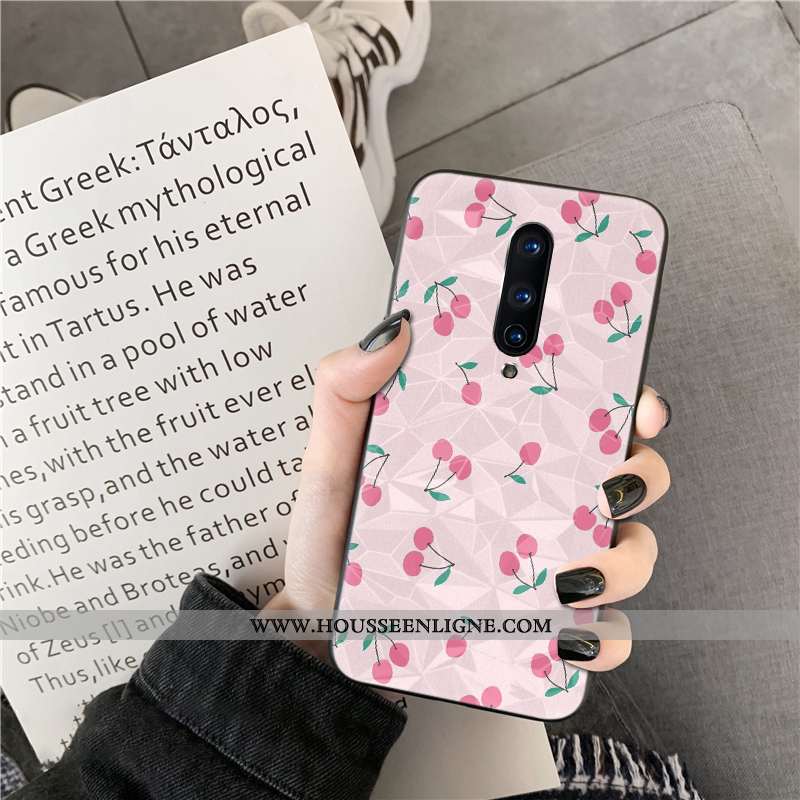 Coque Oneplus 8 Fraise Rose Téléphone Portable Net Rouge Losange