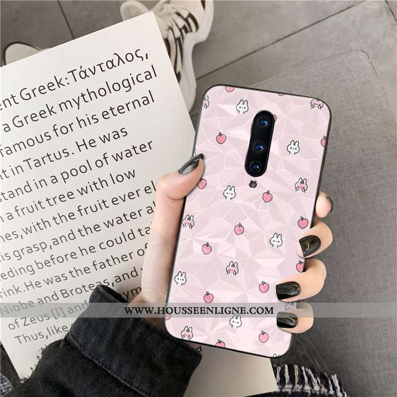 Coque Oneplus 8 Fraise Rose Téléphone Portable Net Rouge Losange