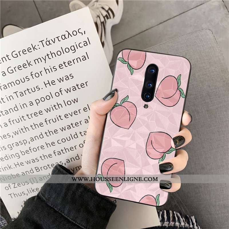 Coque Oneplus 8 Fraise Rose Téléphone Portable Net Rouge Losange