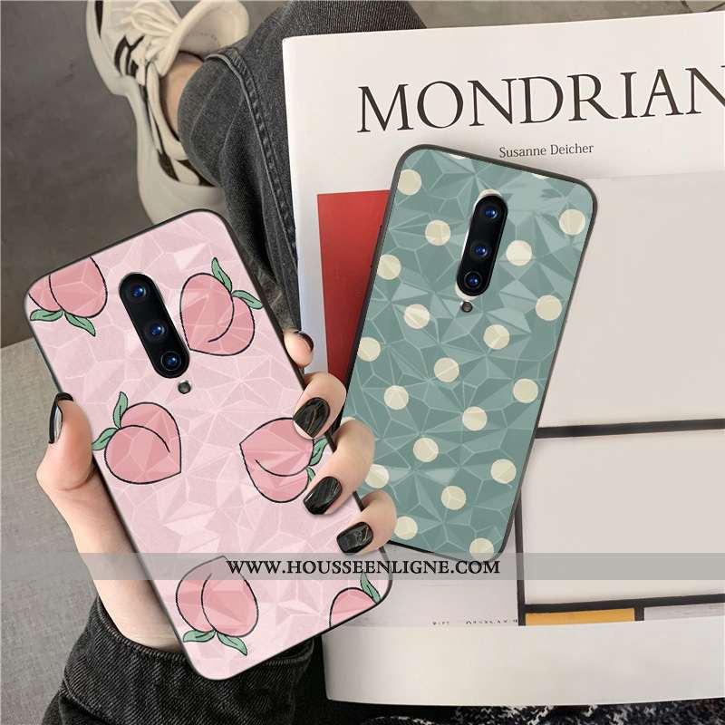 Coque Oneplus 8 Fraise Rose Téléphone Portable Net Rouge Losange