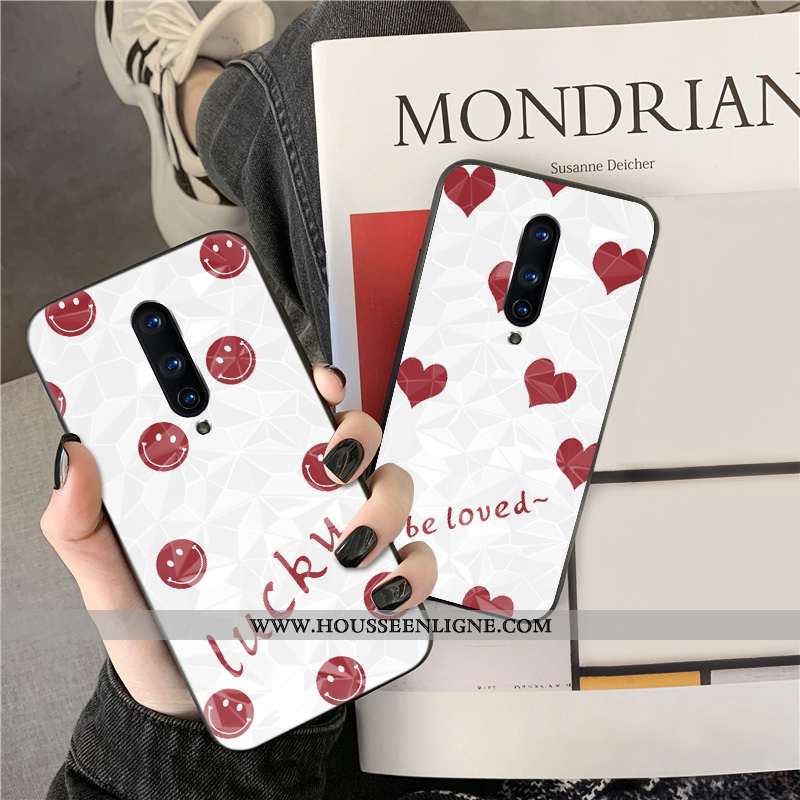 Coque Oneplus 8 Fraise Rose Téléphone Portable Net Rouge Losange