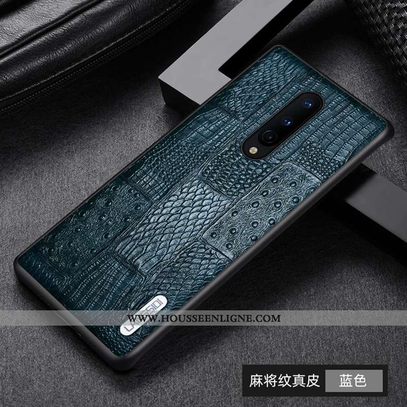 Coque Oneplus 8 Mode Protection Cuir Véritable Incassable Créatif Bovins Cuir Marron