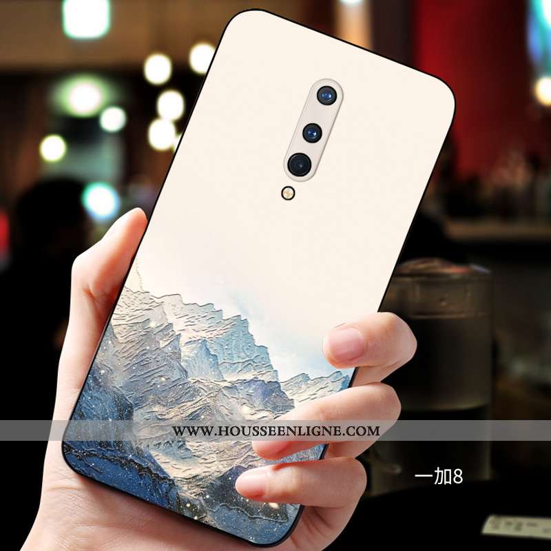 Coque Oneplus 8 Pro Ultra Tendance Incassable Protection Fluide Doux Personnalisé Verte