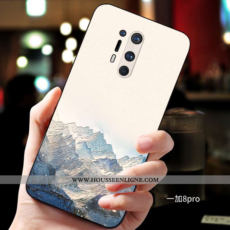 Coque Oneplus 8 Pro Ultra Tendance Incassable Protection Fluide Doux Personnalisé Verte