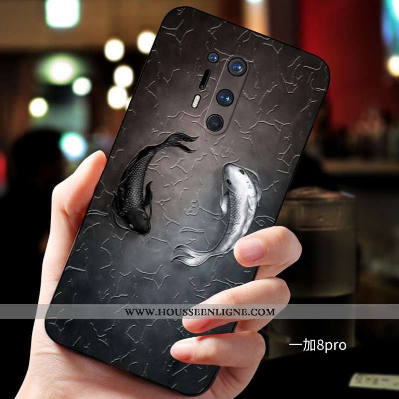 Coque Oneplus 8 Pro Ultra Tendance Incassable Protection Fluide Doux Personnalisé Verte