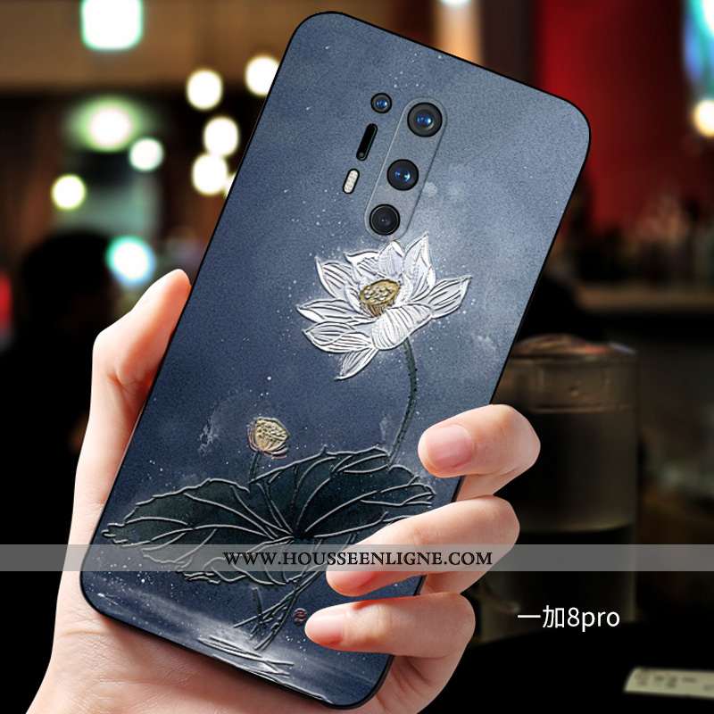 Coque Oneplus 8 Pro Ultra Tendance Incassable Protection Fluide Doux Personnalisé Verte