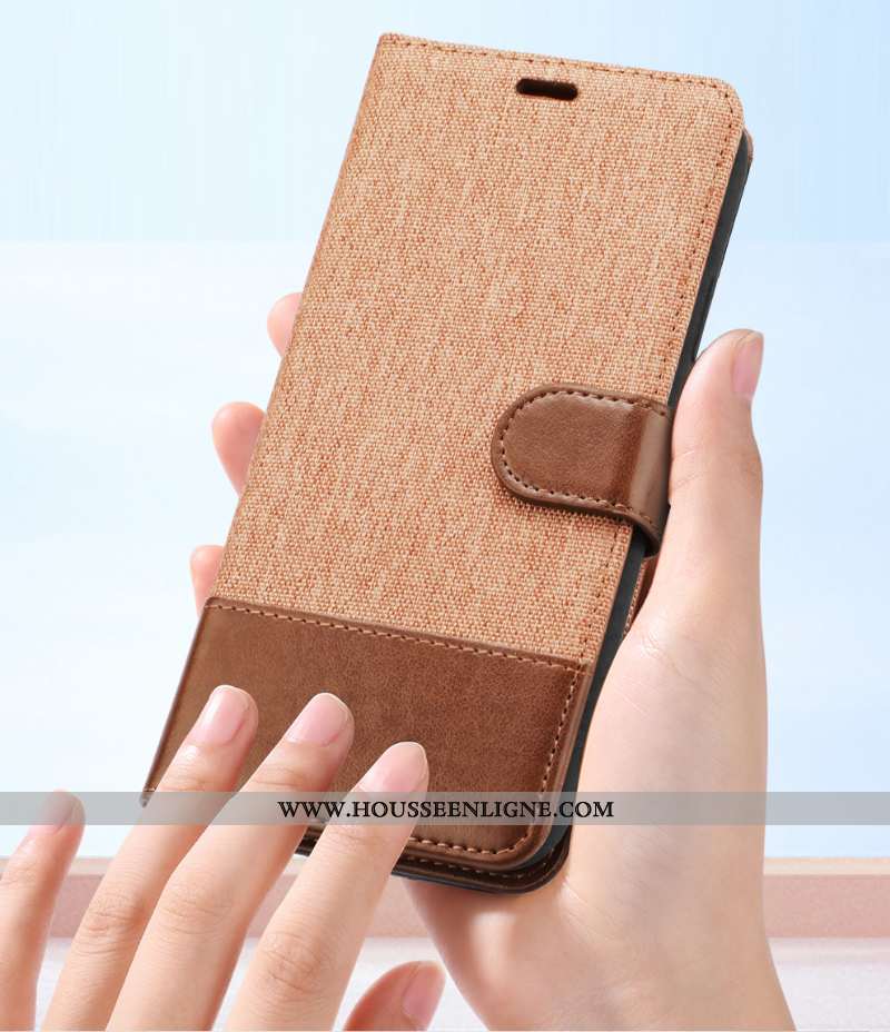 Coque Oneplus 8 Protection Cuir Étui Carte Kaki Téléphone Portable Housse Khaki