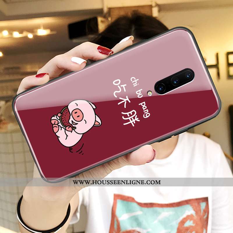 Coque Oneplus 8 Protection Verre Fluide Doux Tout Compris Téléphone Portable Ultra Miroir Bleu