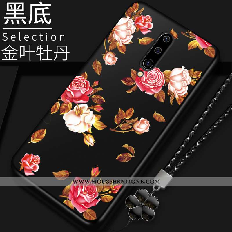 Coque Oneplus 8 Silicone Protection Fluide Doux Tendance Chanceux Tout Compris Rouge