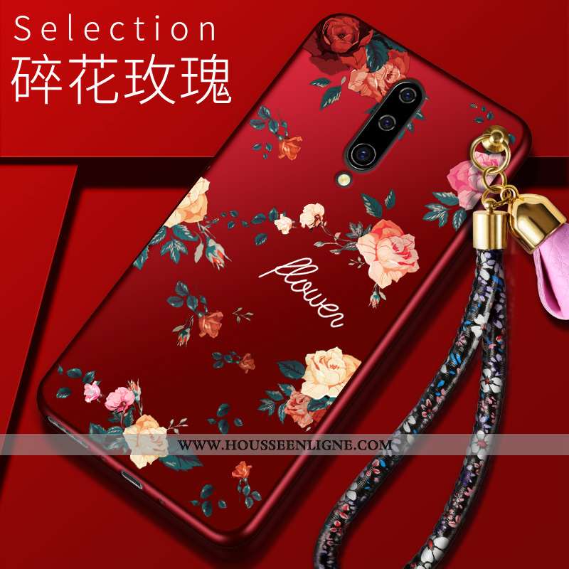 Coque Oneplus 8 Silicone Protection Légères Tendance Membrane Peinture Incassable Rouge