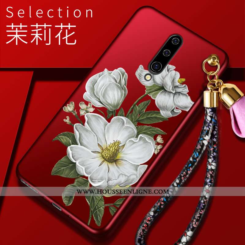 Coque Oneplus 8 Silicone Protection Légères Tendance Membrane Peinture Incassable Rouge