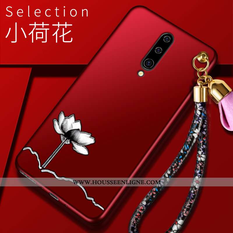 Coque Oneplus 8 Silicone Protection Légères Tendance Membrane Peinture Incassable Rouge