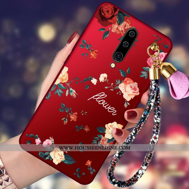 Coque Oneplus 8 Silicone Protection Légères Tendance Membrane Peinture Incassable Rouge