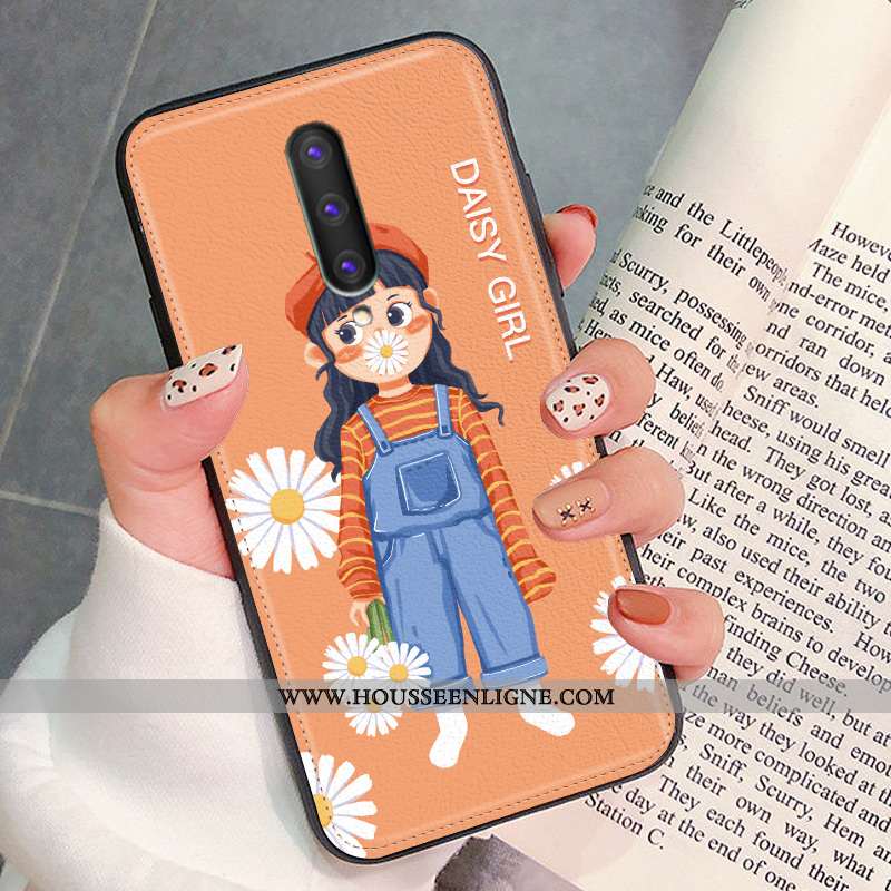 Coque Oneplus 8 Silicone Protection Modèle Fleurie Dessin Animé Charmant Art Incassable Bleu