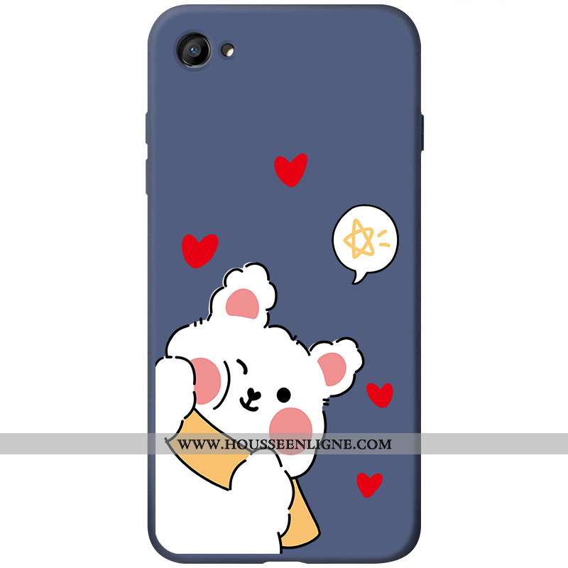Coque Oppo A3 Charmant Fluide Doux Étui Incassable Silicone Téléphone Portable Dessin Animé Bleu