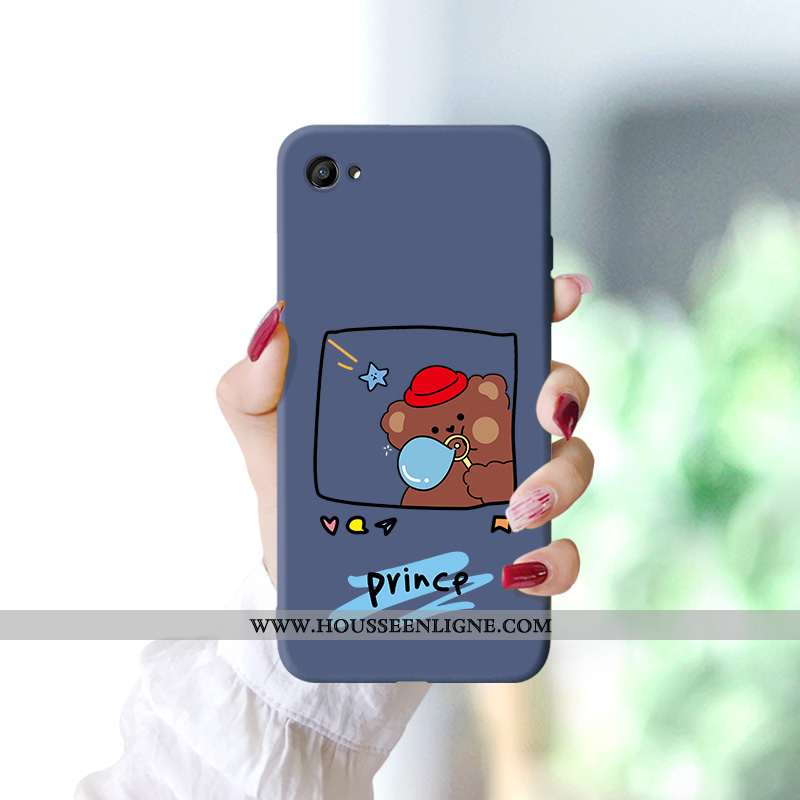 Coque Oppo A3 Charmant Fluide Doux Étui Incassable Silicone Téléphone Portable Dessin Animé Bleu