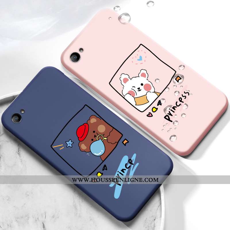 Coque Oppo A3 Charmant Fluide Doux Étui Incassable Silicone Téléphone Portable Dessin Animé Bleu