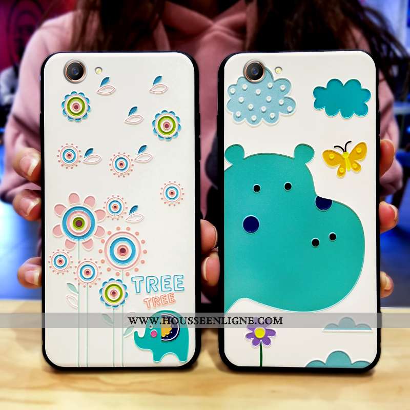 Coque Oppo A3 Créatif Gaufrage Tout Compris Étui Net Rouge Vert Verte