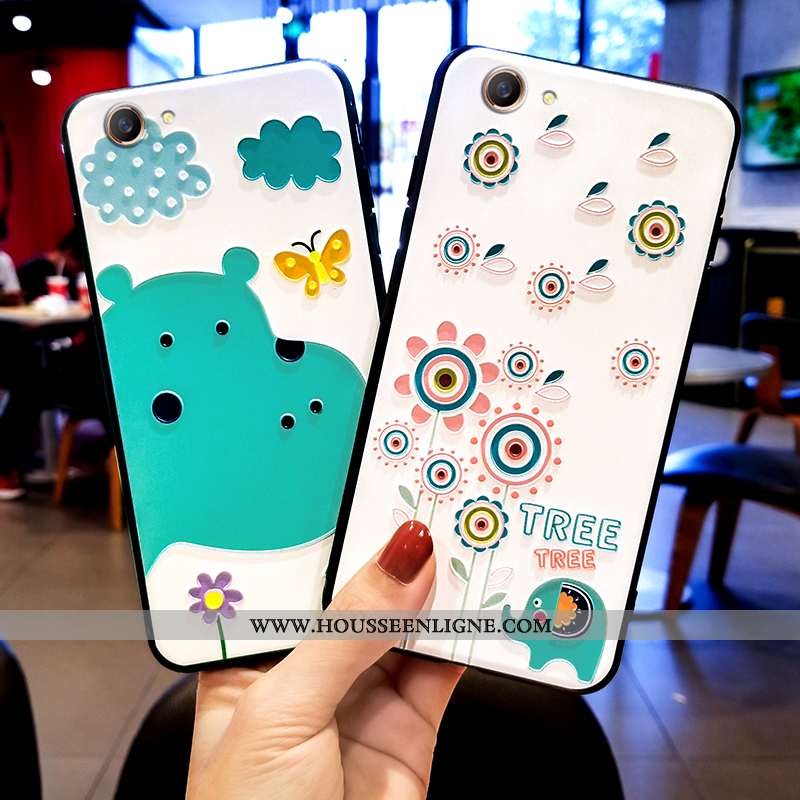 Coque Oppo A3 Créatif Gaufrage Tout Compris Étui Net Rouge Vert Verte