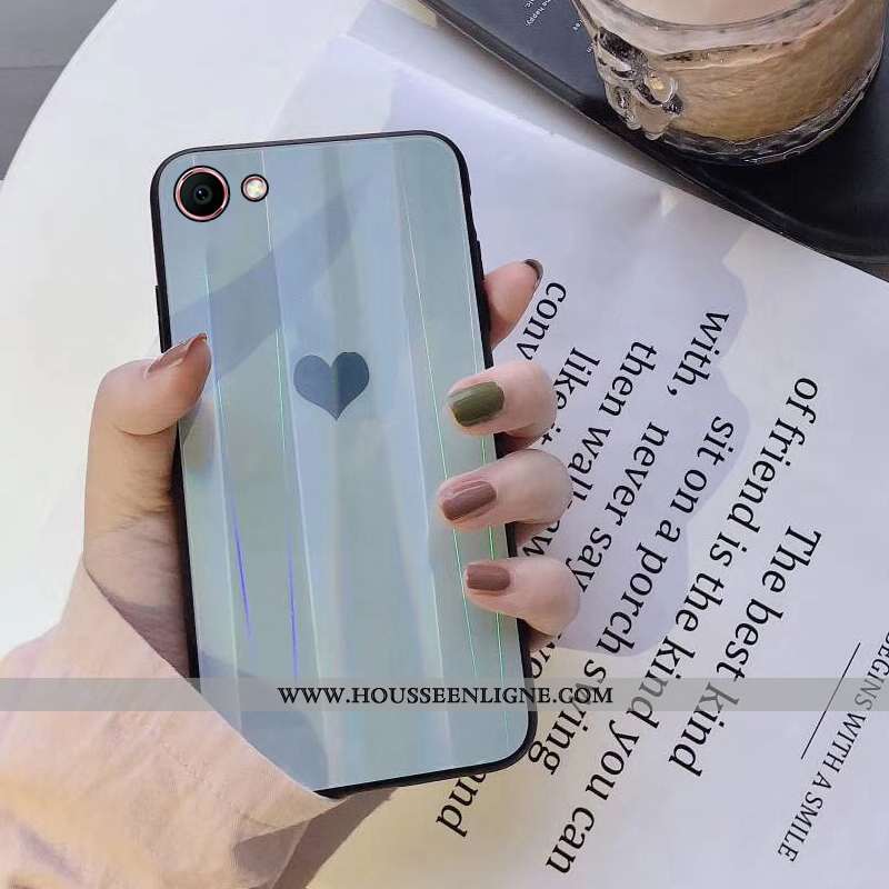 Coque Oppo A3 Fluide Doux Verre Légère Personnalité Ultra Téléphone Portable Couleur Unie Verte