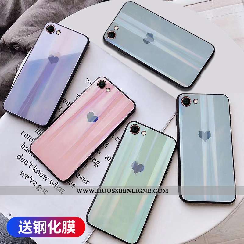 Coque Oppo A3 Fluide Doux Verre Légère Personnalité Ultra Téléphone Portable Couleur Unie Verte