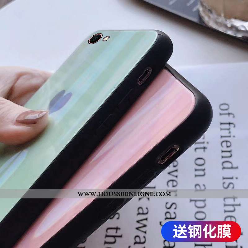 Coque Oppo A3 Fluide Doux Verre Légère Personnalité Ultra Téléphone Portable Couleur Unie Verte