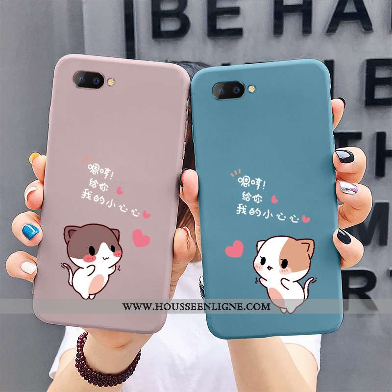 Coque Oppo A3 Personnalité Charmant Chat Téléphone Portable Rose Net Rouge Tout Compris