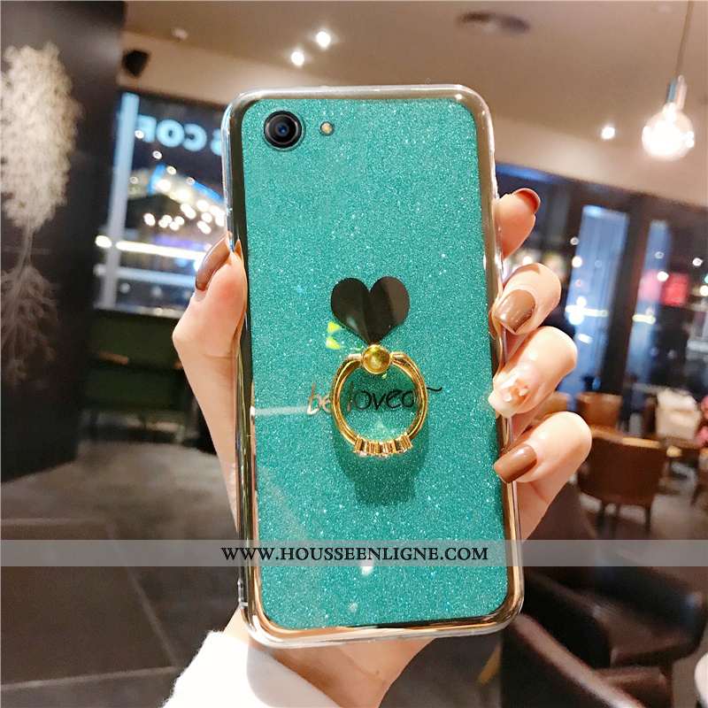 Coque Oppo A3 Personnalité Créatif Bleu Rose Légère Silicone Simple