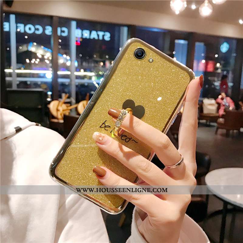 Coque Oppo A3 Personnalité Créatif Bleu Rose Légère Silicone Simple