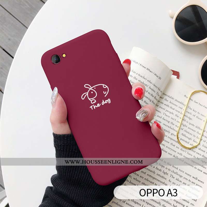 Coque Oppo A3 Protection Personnalité Art Créatif Gris Silicone Amoureux