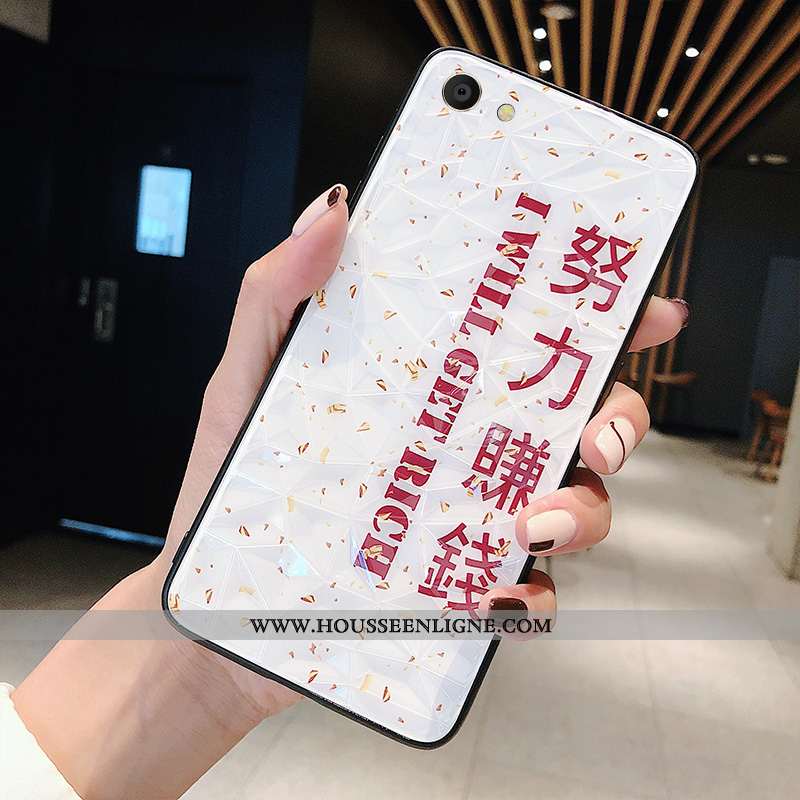 Coque Oppo A3 Protection Personnalité Étui Téléphone Portable Net Rouge Fluide Doux Tendance Noir