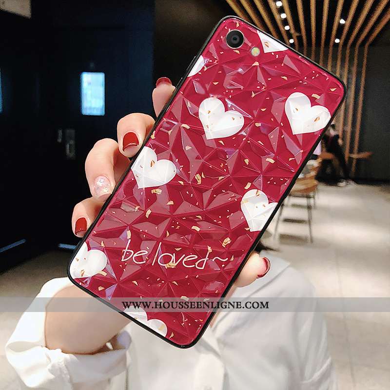 Coque Oppo A3 Protection Personnalité Étui Téléphone Portable Net Rouge Fluide Doux Tendance Noir