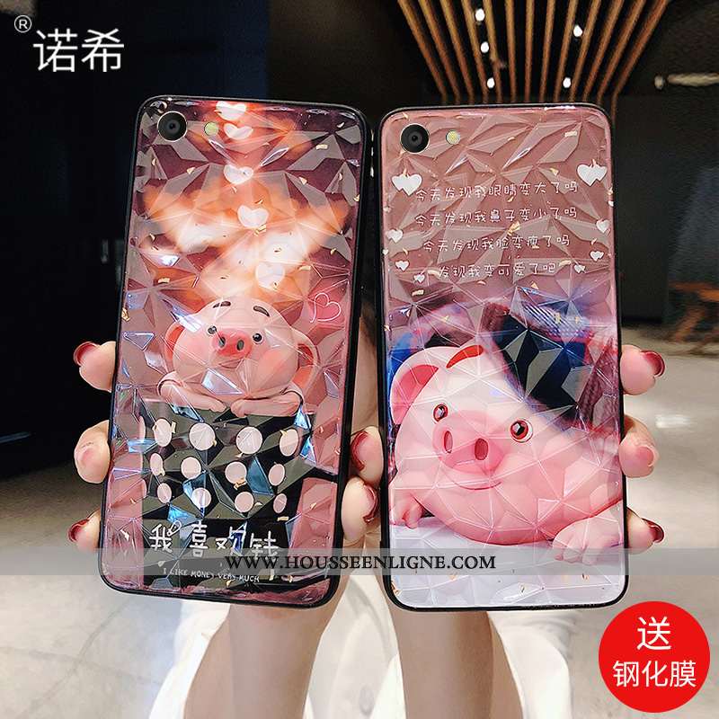 Coque Oppo A3 Protection Personnalité Étui Téléphone Portable Net Rouge Fluide Doux Tendance Noir