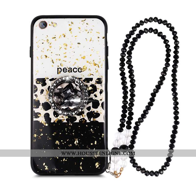 Coque Oppo A3 Tendance Protection Net Rouge Étui Noir Téléphone Portable Ornements Suspendus