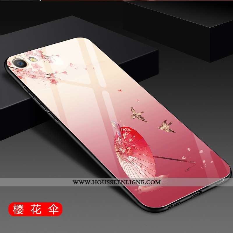 Coque Oppo A3 Verre Personnalité Tout Compris Rouge Silicone Étui