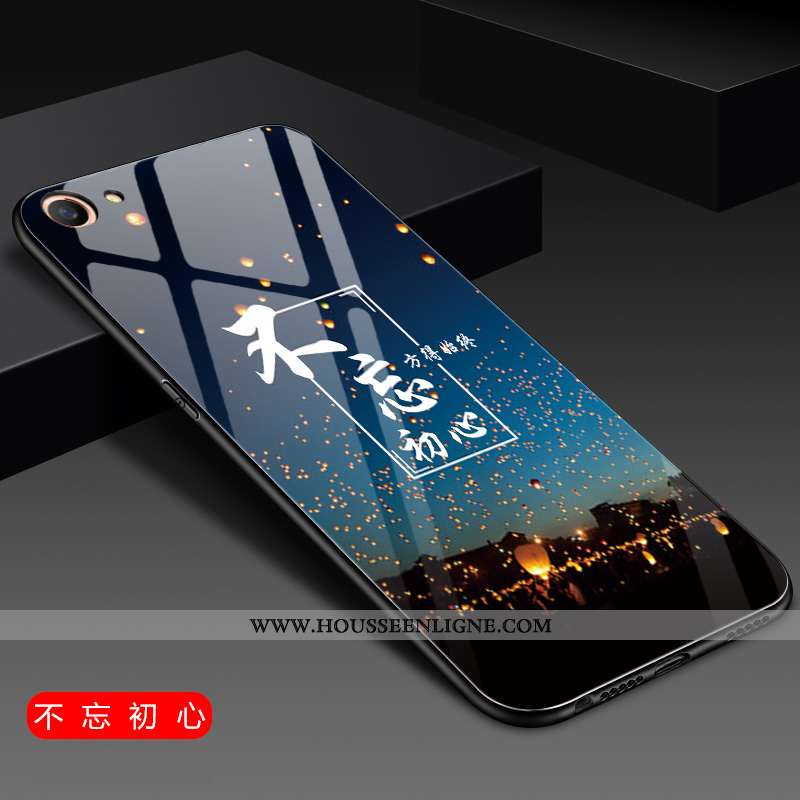 Coque Oppo A3 Verre Personnalité Tout Compris Rouge Silicone Étui