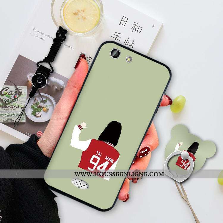 Coque Oppo A31 Dessin Animé Charmant Silicone Tout Compris Vert Incassable Verte