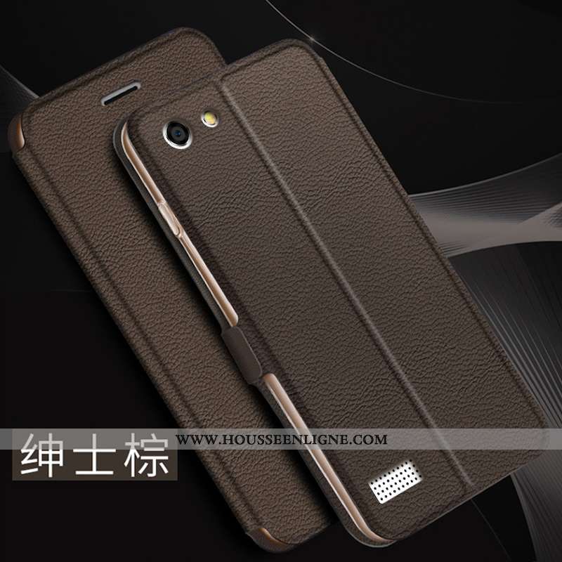 Coque Oppo A31 Modèle Fleurie Protection Légère Délavé En Daim Cuir Étui Créatif Marron